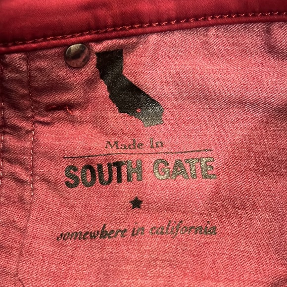 AG Adriano Goldschmied NWT The Stilt Cigarette Leg Dark Red Women’s Size 32 - Picture 8 of 8